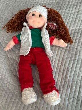 Ty Beanie Boppers "Merry Margaret" Christmas Plush Doll 2002 Vintage